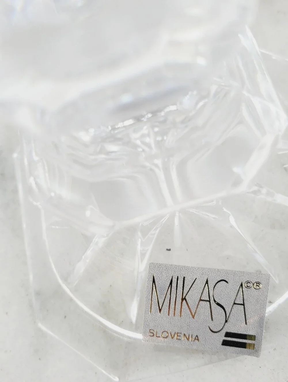 NEW in Box 2 Pcs vintage mikasa crystal clear candlesticks Candle Holder